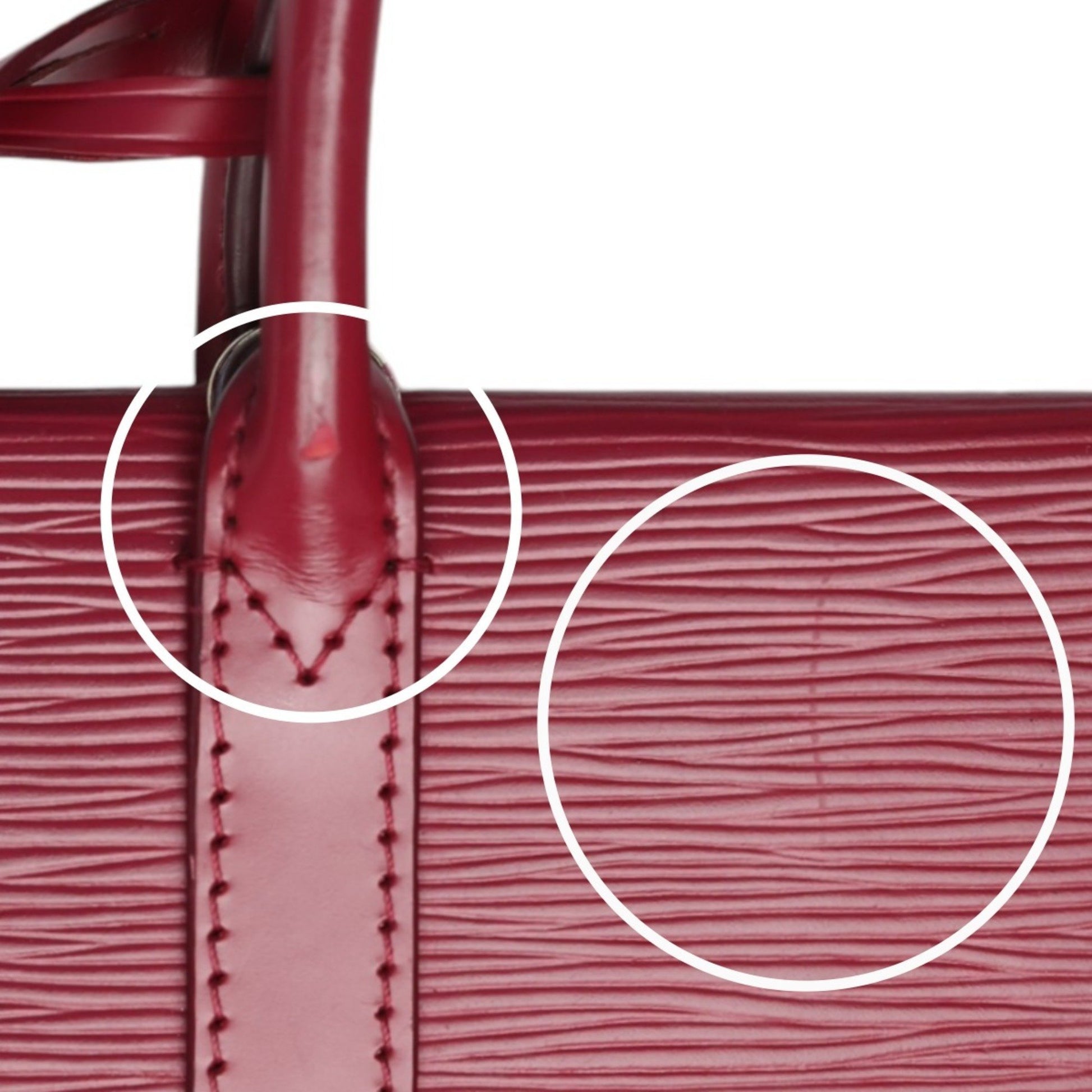 Louis Vuitton Marly, Red, Leather, shoulder
