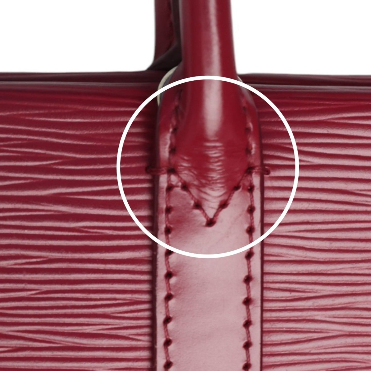 Louis Vuitton Marly, Red, Leather, shoulder