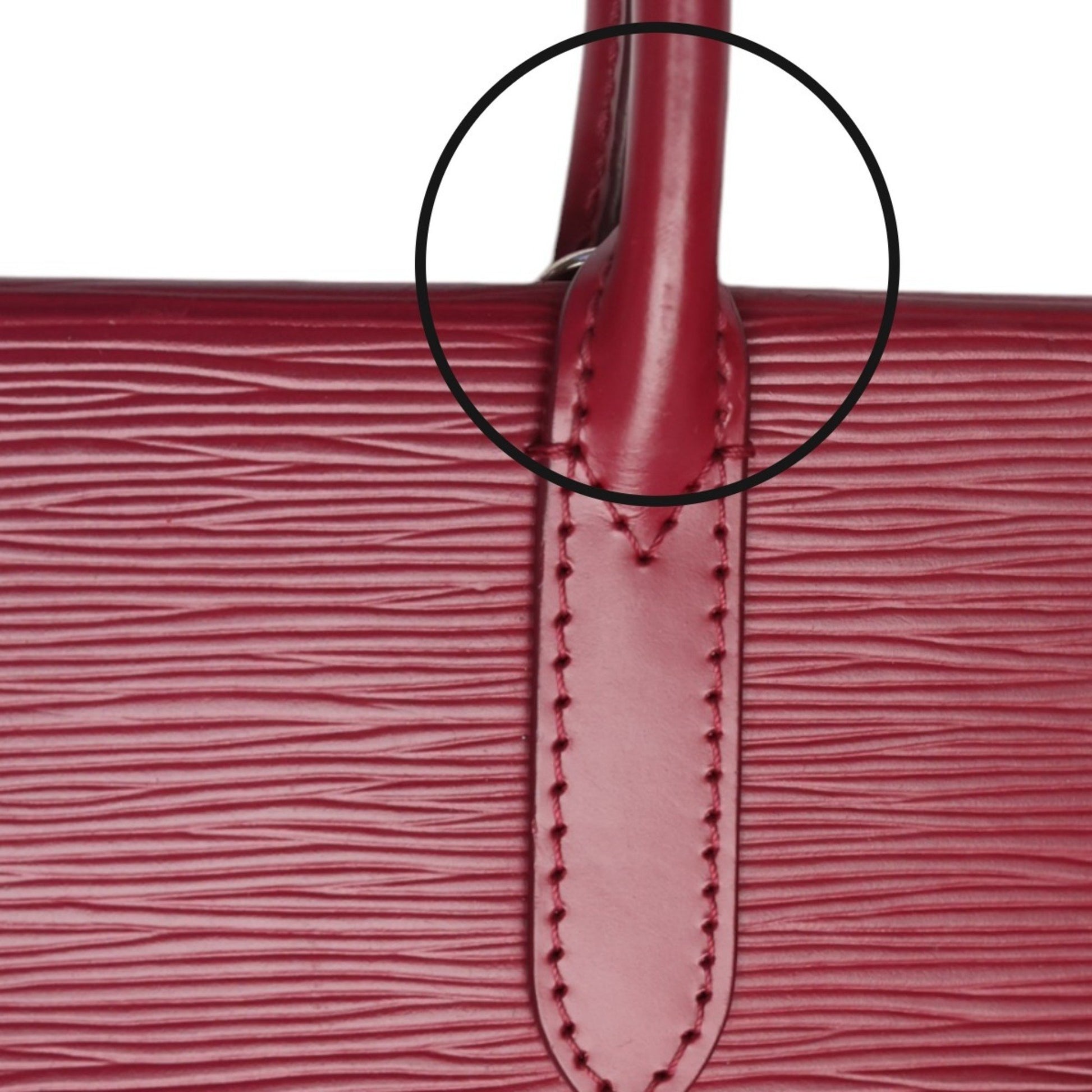 Louis Vuitton Marly, Red, Leather, shoulder