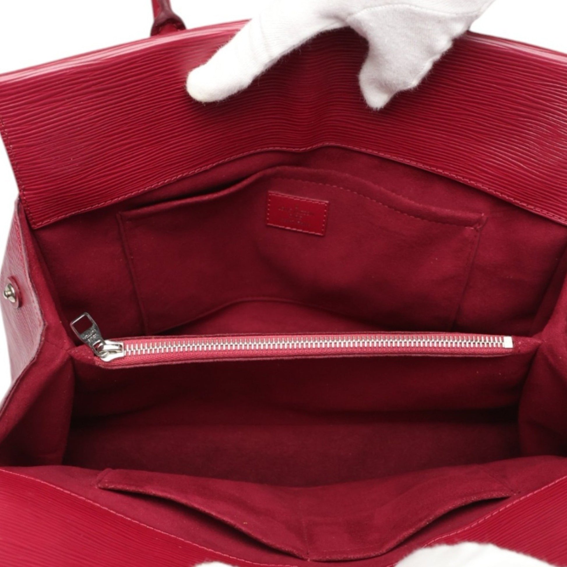 Louis Vuitton Marly, Red, Leather, shoulder