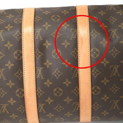 Louis Vuitton Keepall 45, Brown, Canvas, travel