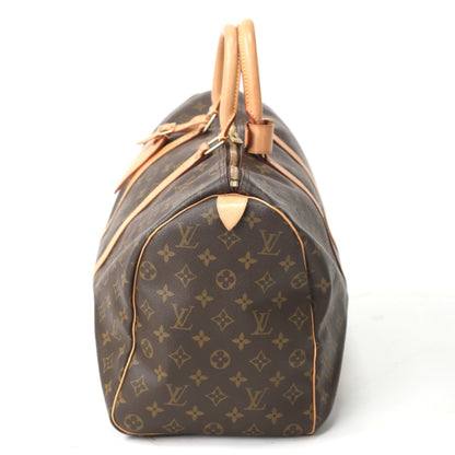 Louis Vuitton Keepall 45, Brown, Canvas, travel