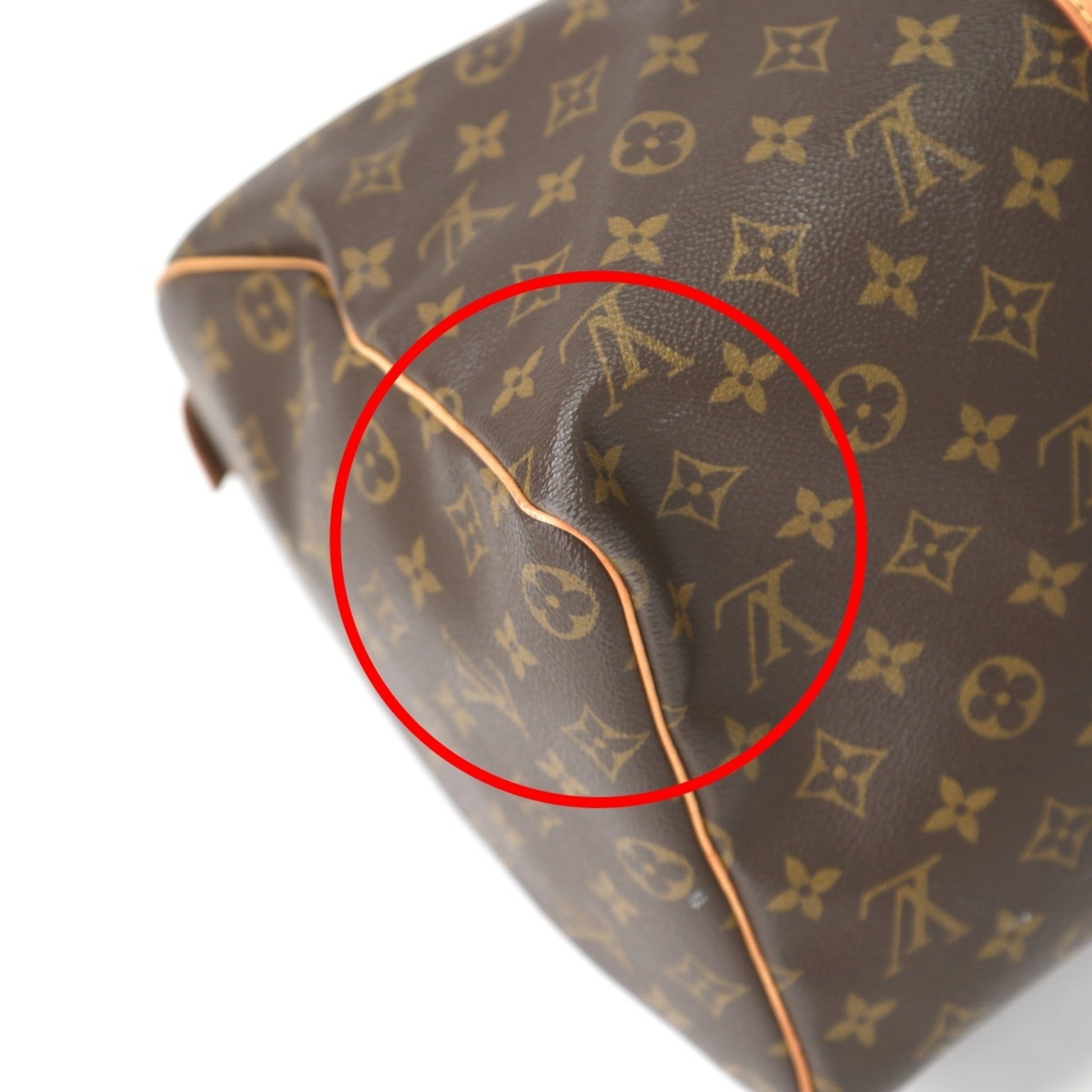 Louis Vuitton Keepall 45, Brown, Canvas, travel
