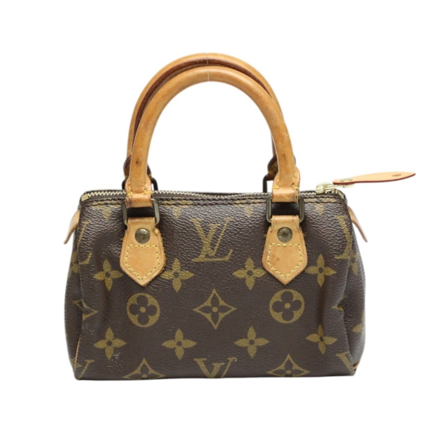 Louis Vuitton Mini speedy, Brown, Canvas, briefcase