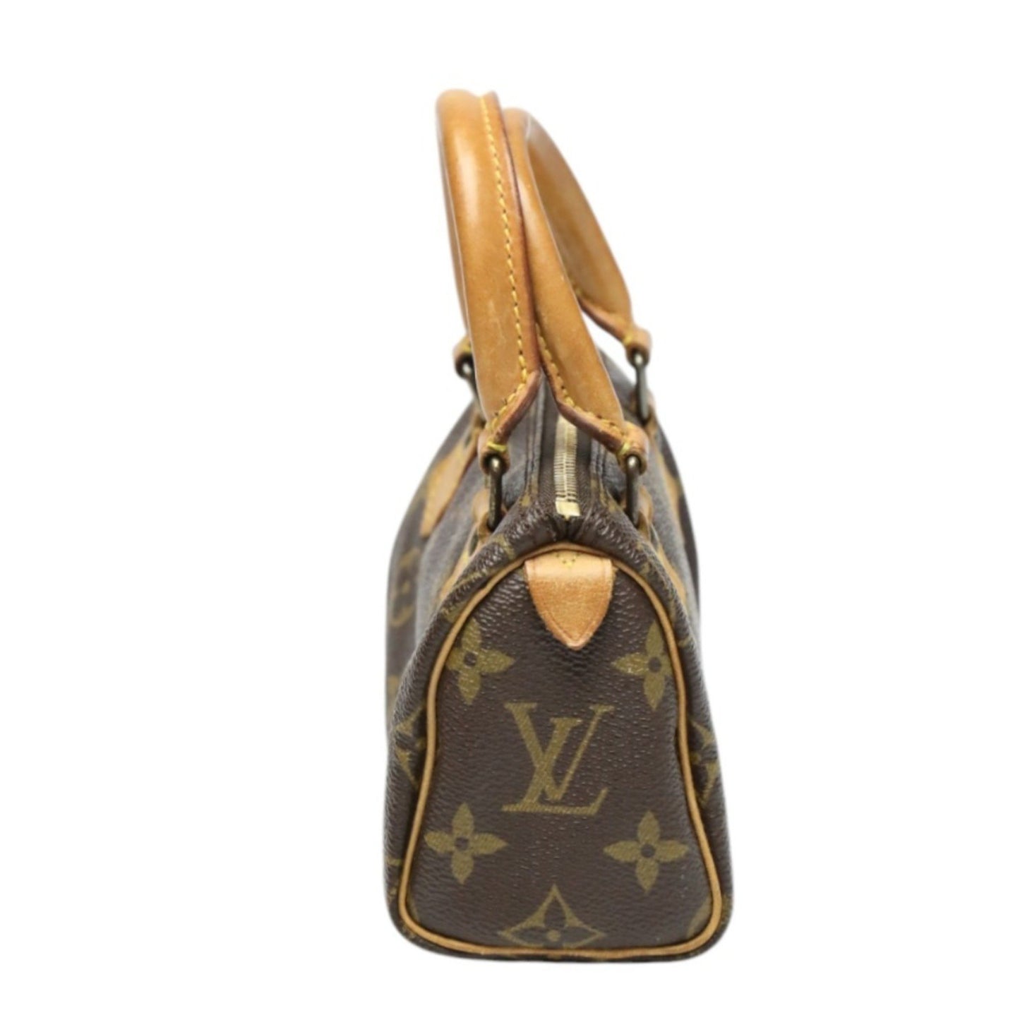 Louis Vuitton Mini speedy, Brown, Canvas, briefcase