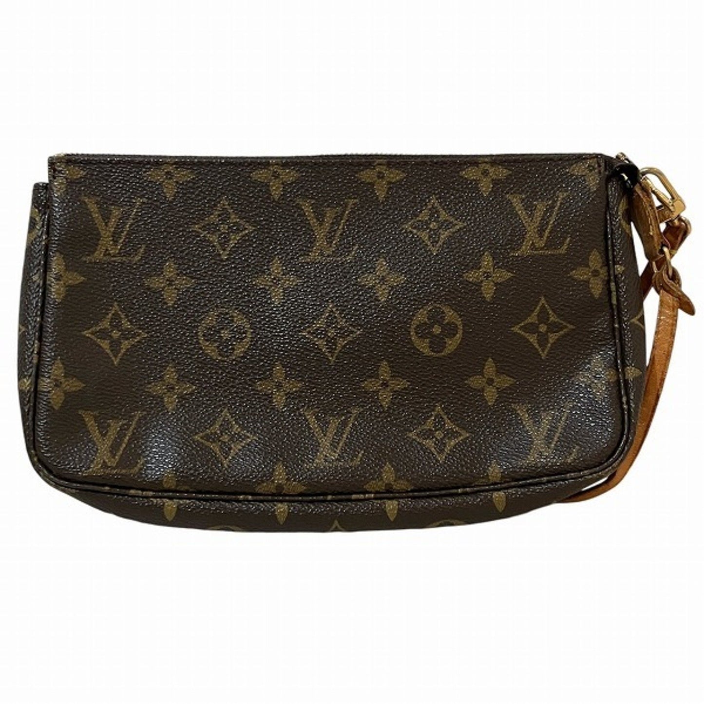 Louis Vuitton Pochette Accessoire, Brown, Canvas, clutch