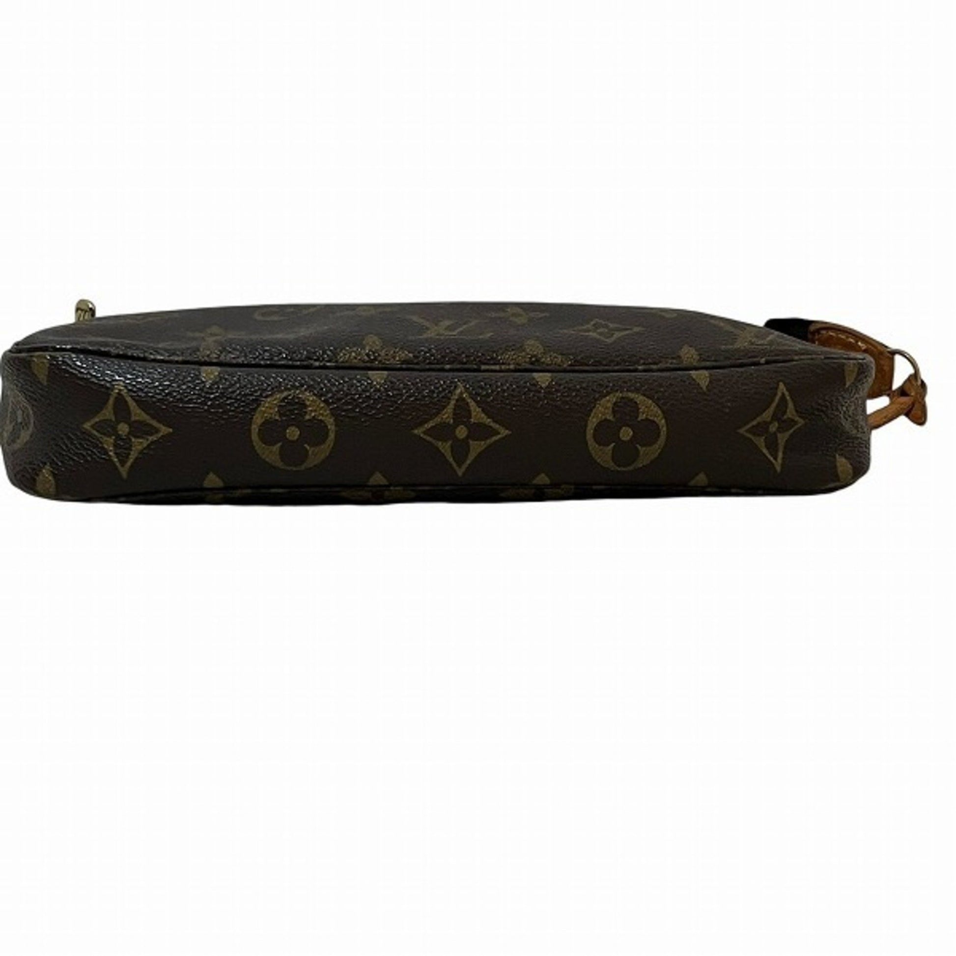 Louis Vuitton Pochette Accessoire, Brown, Canvas, clutch