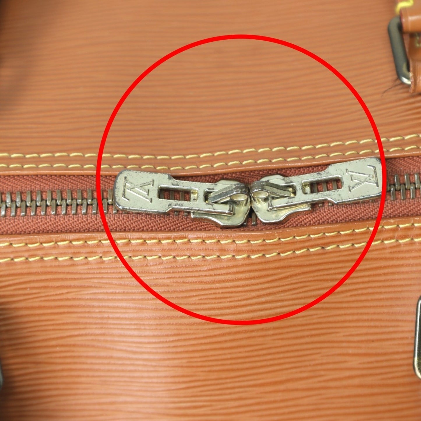 Louis Vuitton Keepall 60, Brown, Leather, travel
