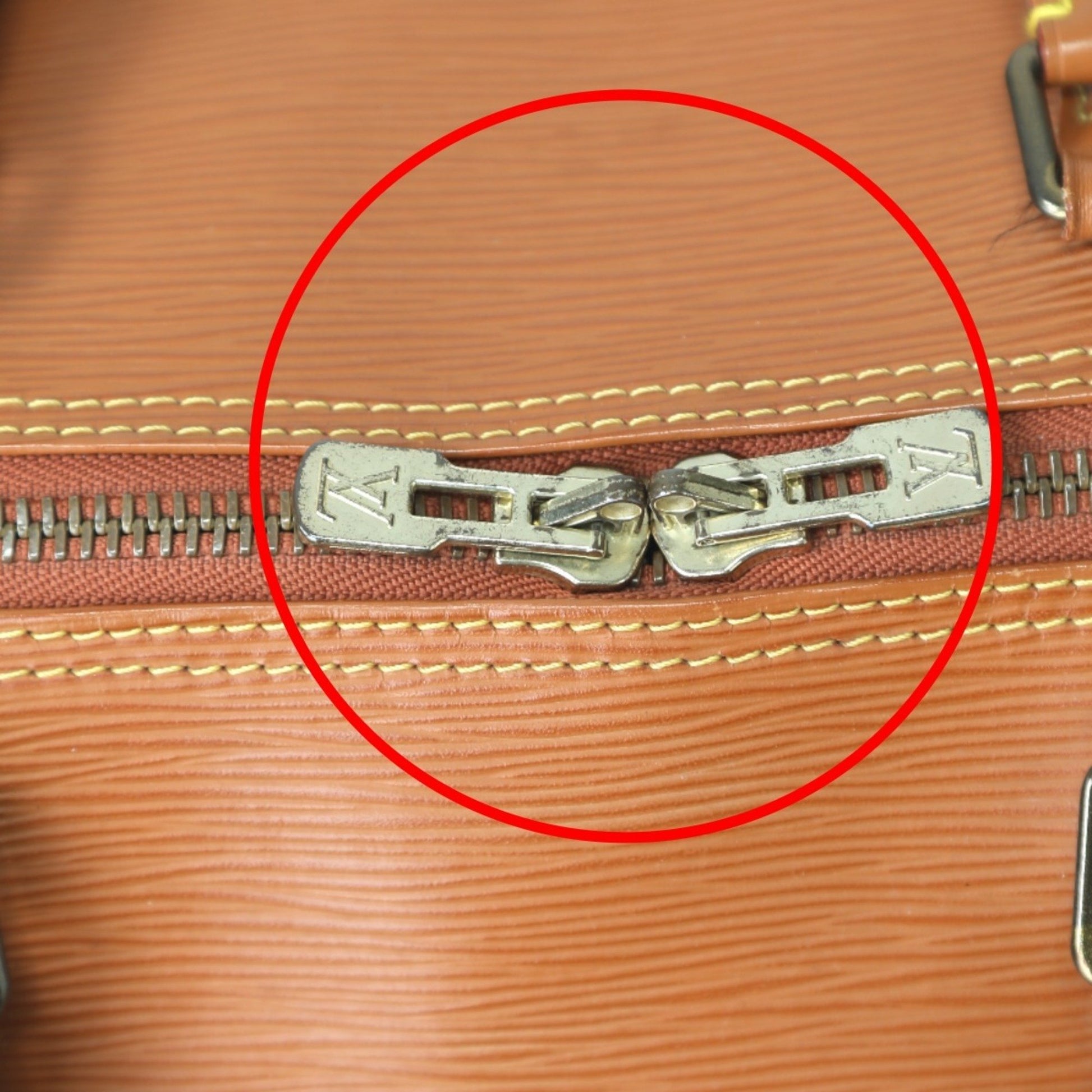 Louis Vuitton Keepall 60, Brown, Leather, travel