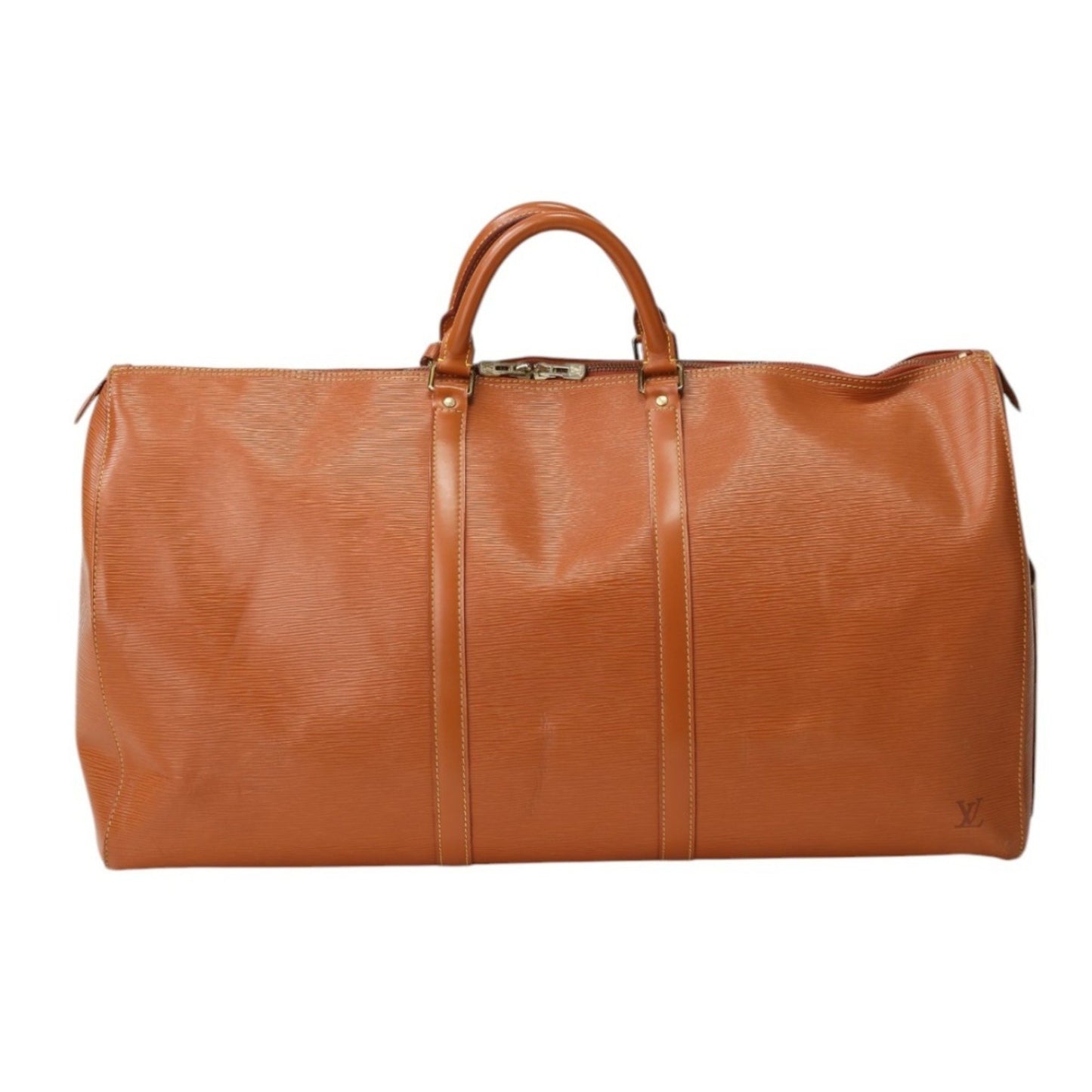 Louis Vuitton Keepall 60, Brown, Leather, travel
