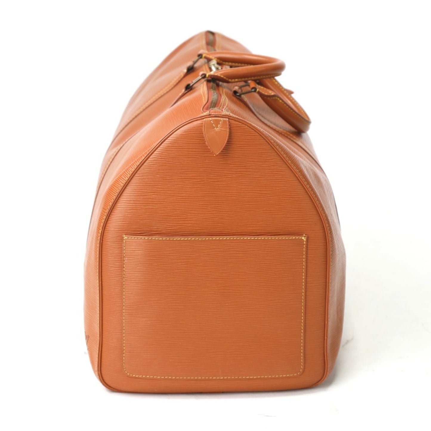 Louis Vuitton Keepall 60, Brown, Leather, travel