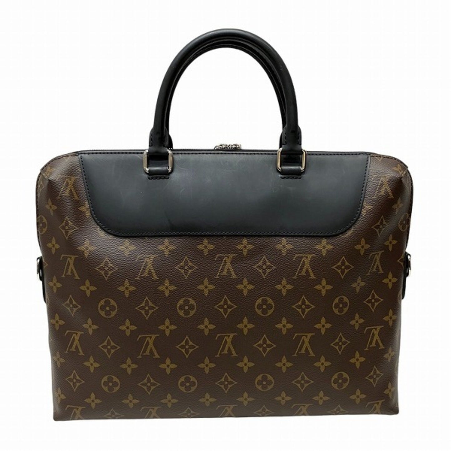 Louis Vuitton Porte documents Jour, Brown, Canvas, briefcase