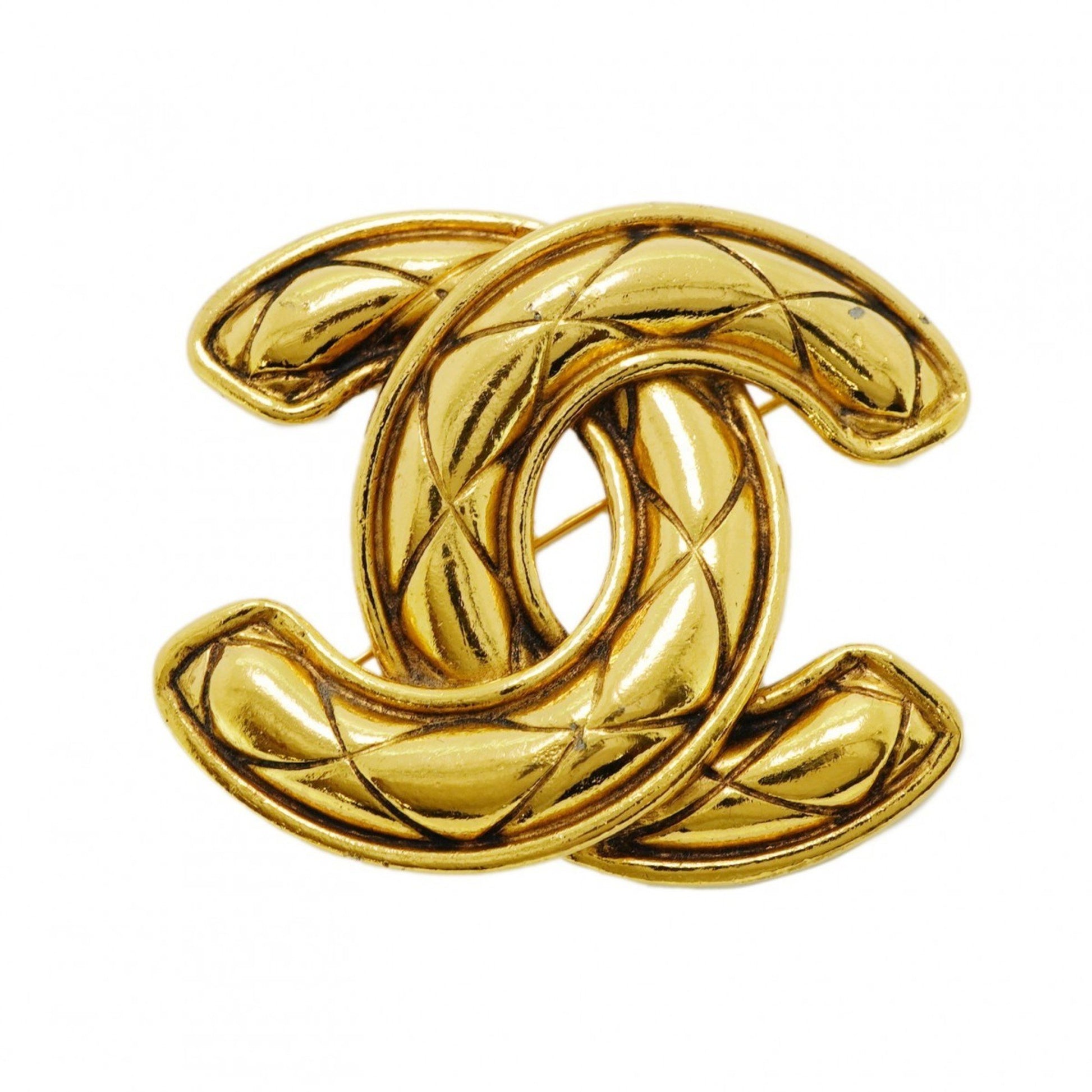 Chanel Coco Mark, Gold, Gold Plated, brooch