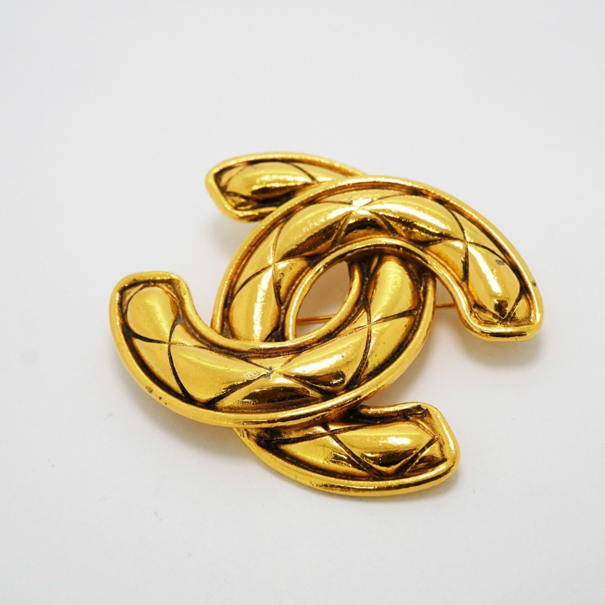 Chanel Coco Mark, Gold, Gold Plated, brooch