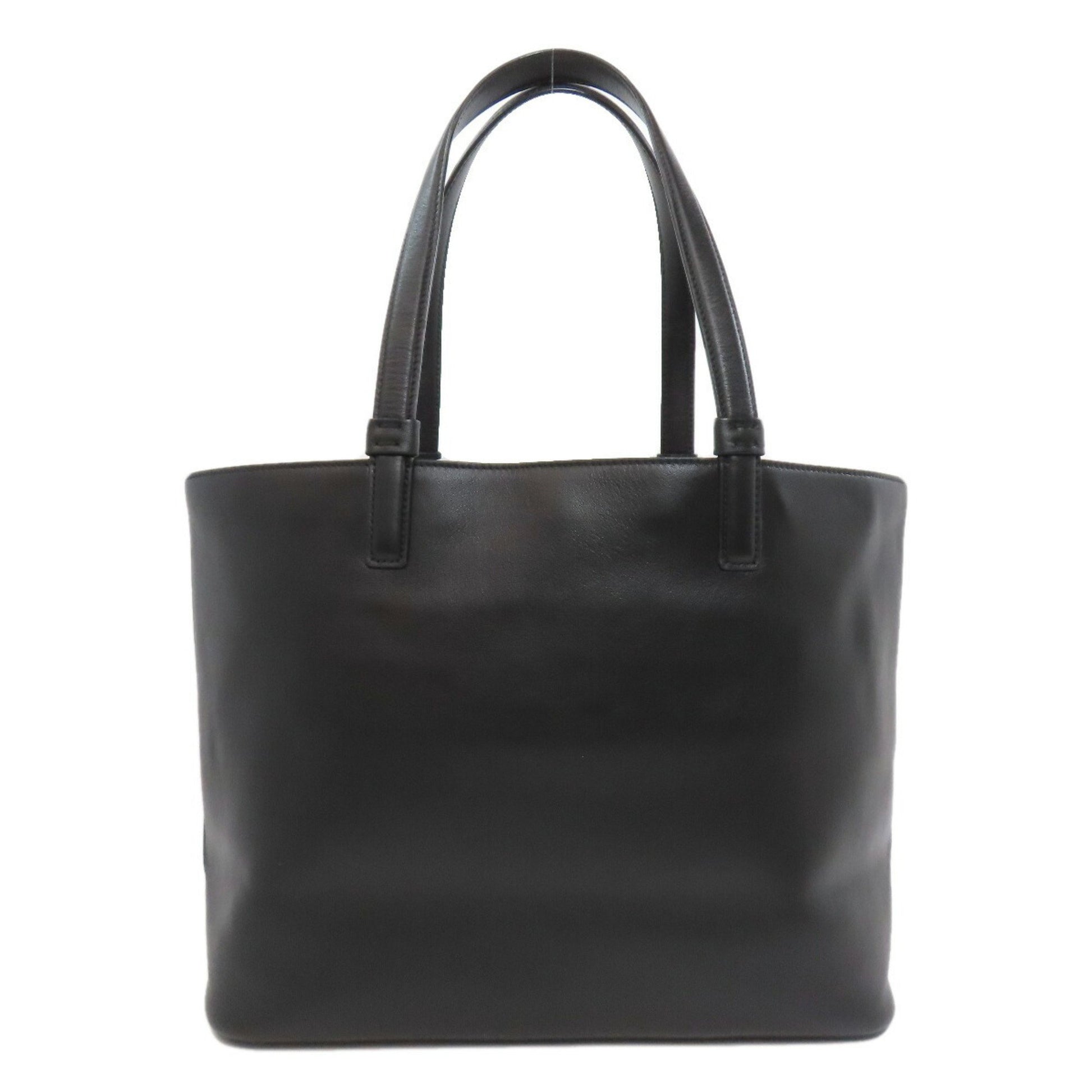 Salvatore Ferragamo Gancini, Black, Leather, tote