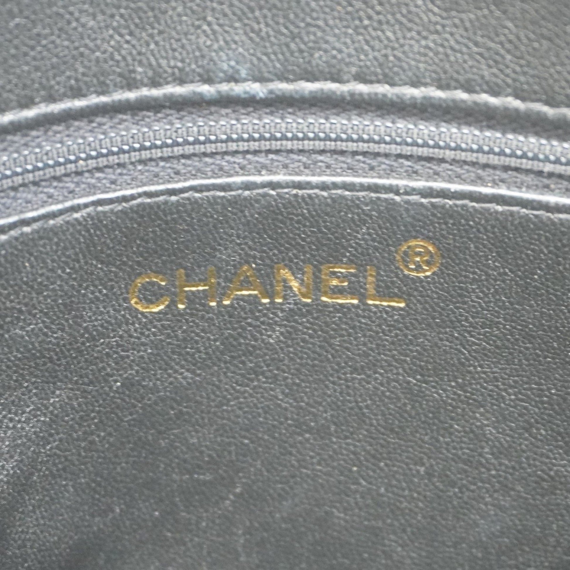 Chanel Camera, Black, Leather, shoulder