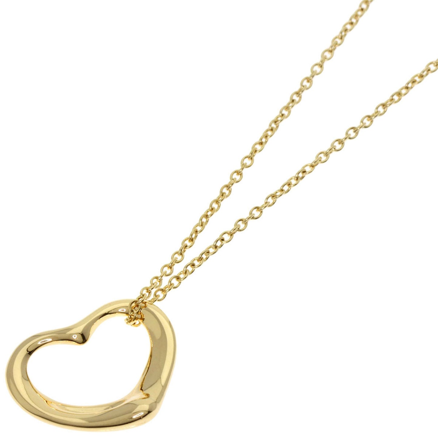 Tiffany & Co Open Heart, Gold, Yellow Gold, necklace