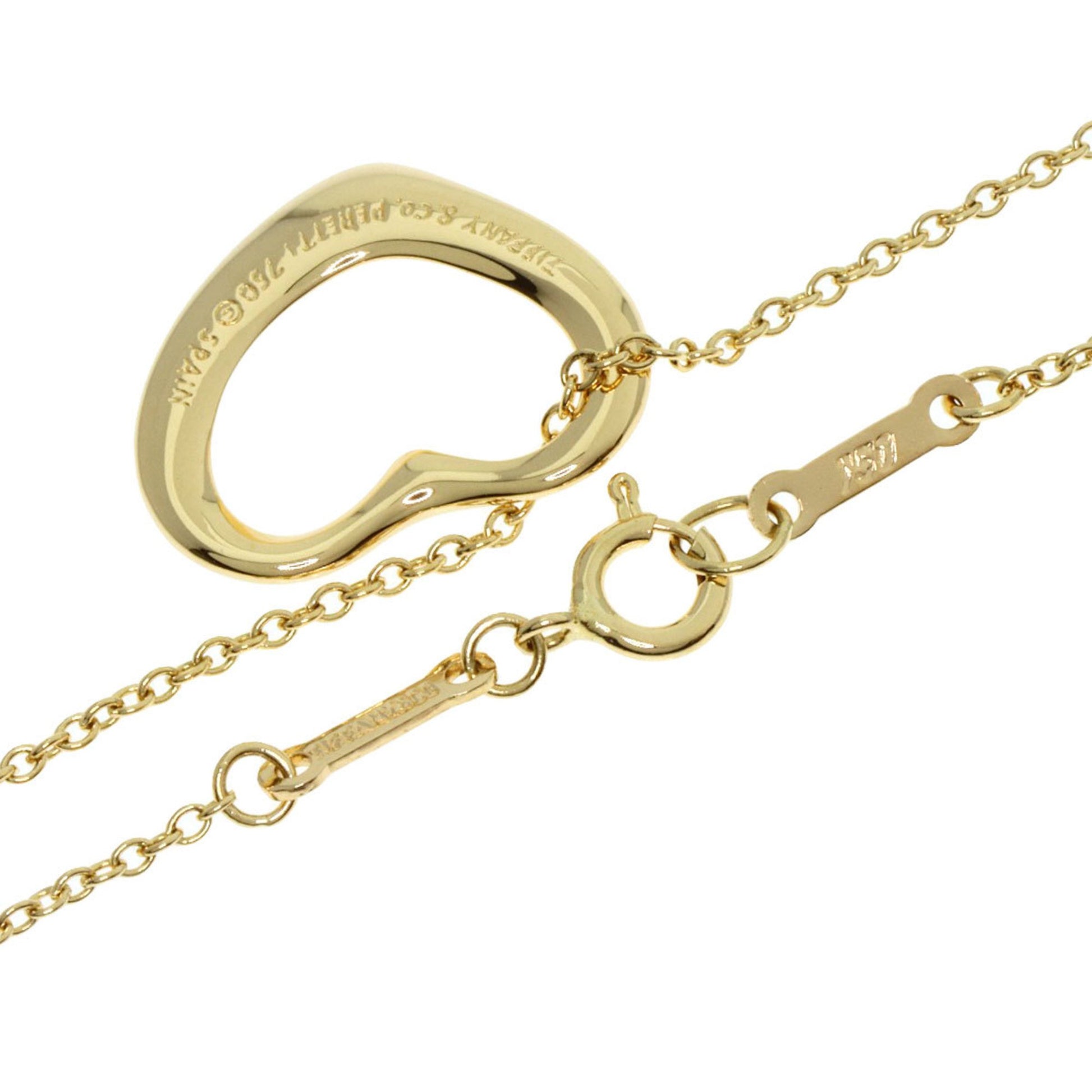 Tiffany & Co Open Heart, Gold, Yellow Gold, necklace