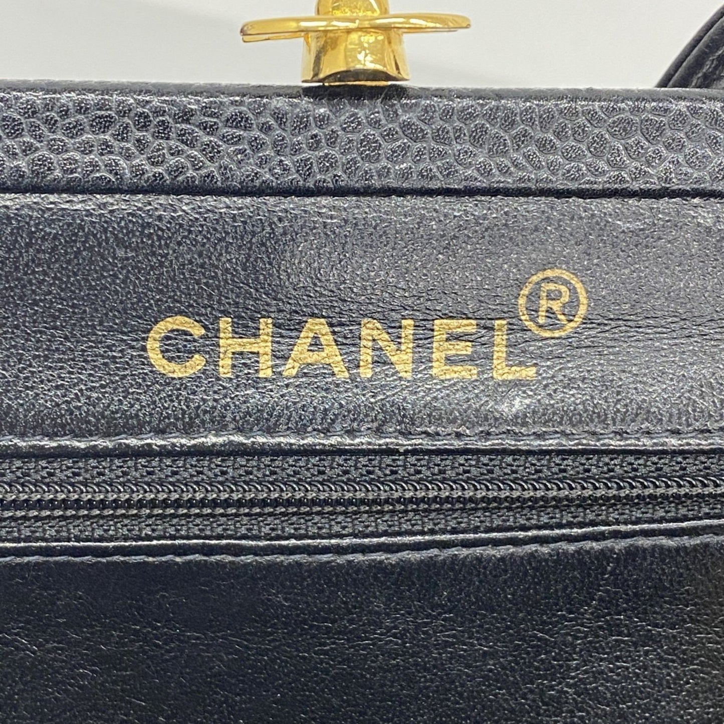 Chanel Coco Handle, Black, Leather, handbag