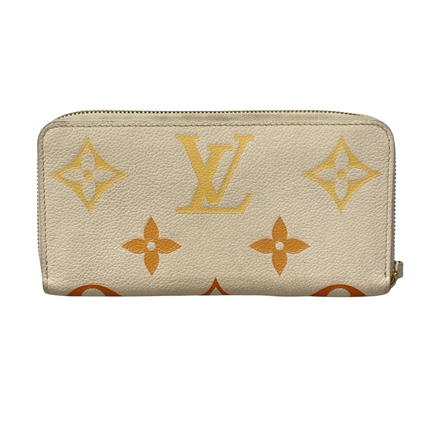 Louis Vuitton Zippy, White, Leather, wallet