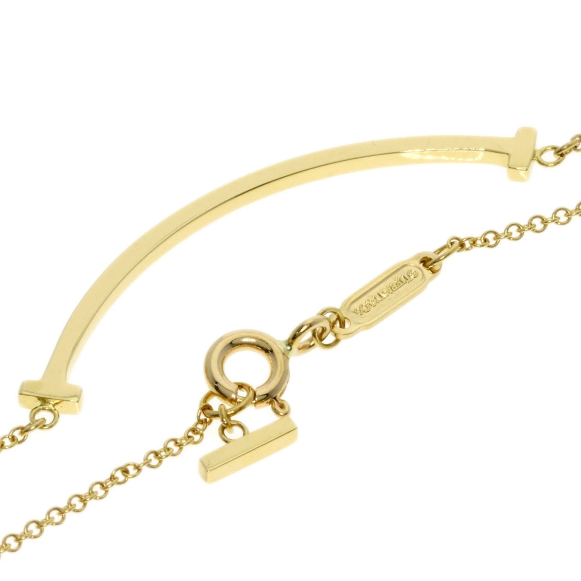 Tiffany & Co T Smile, Gold, Yellow Gold, necklace