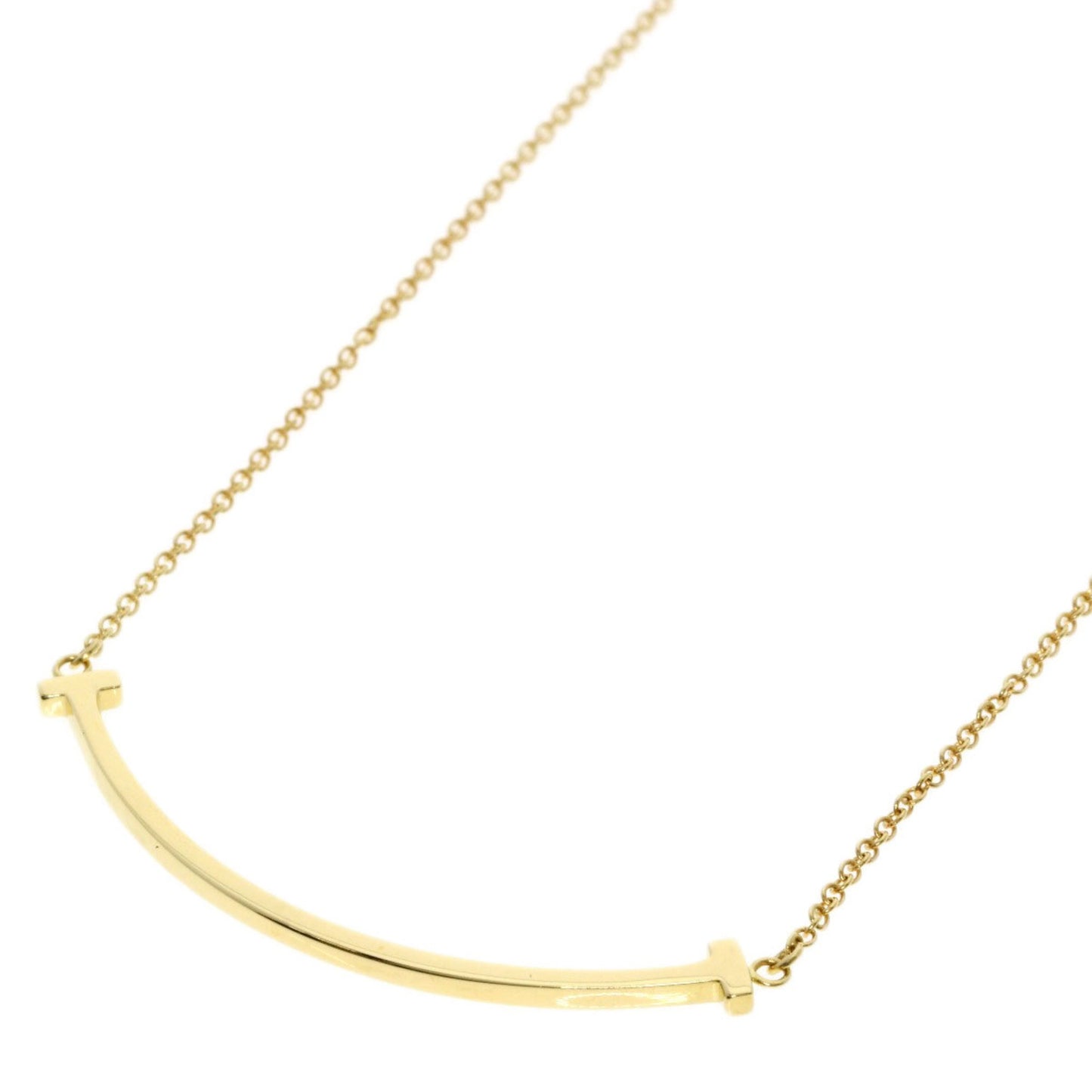 Tiffany & Co T Smile, Gold, Yellow Gold, necklace