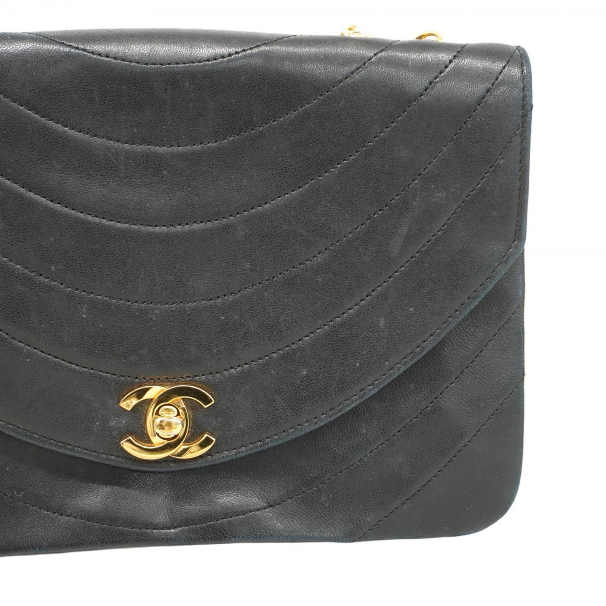 Chanel Flap bag, Black, Leather, shoulder