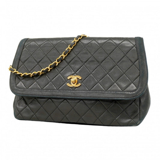 Chanel Classic Flap, Black, Leather, shoulder