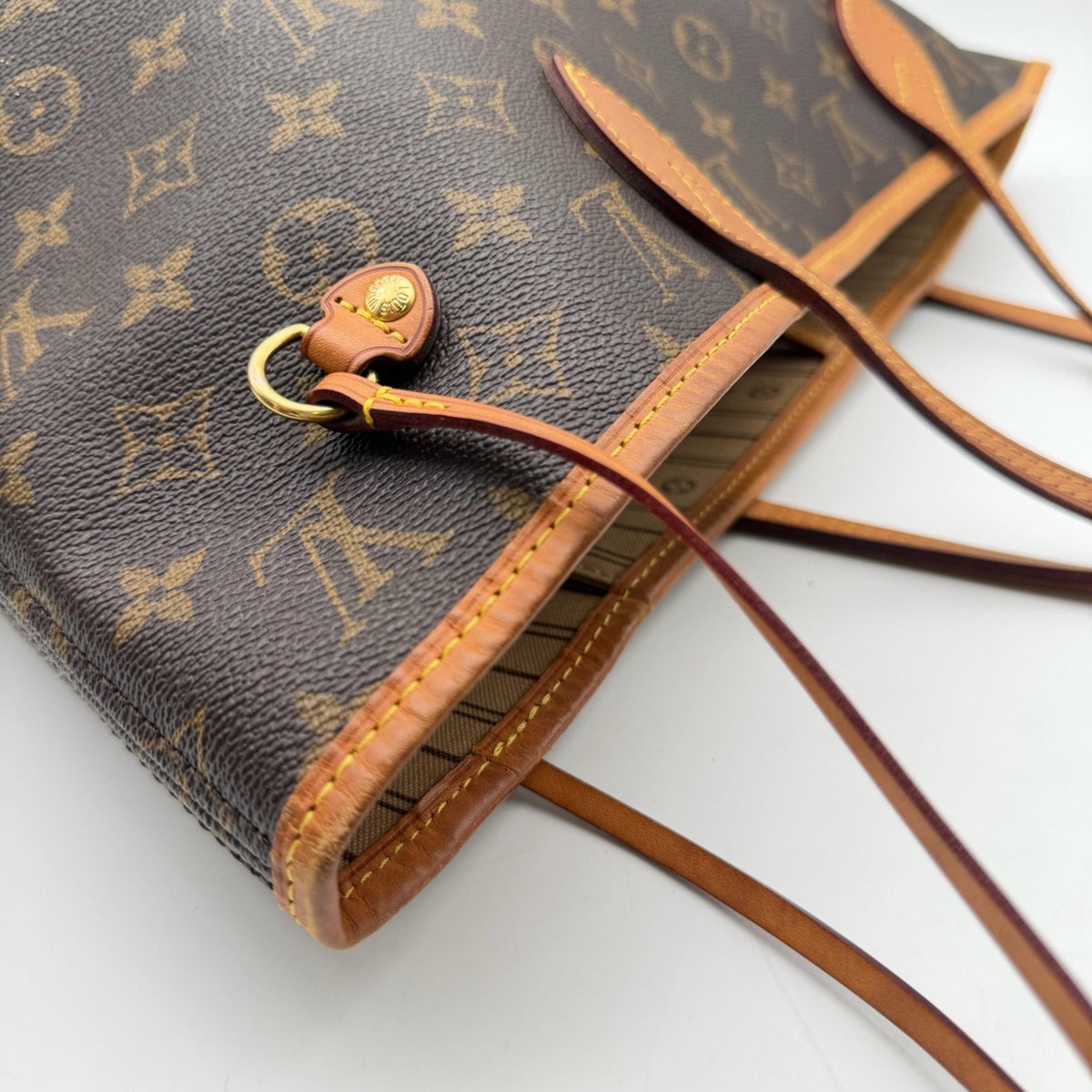 Louis Vuitton Neverfull Monogram Canvas, Brown, Canvas, Tote Bag