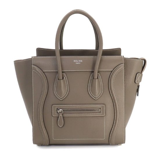 Céline Luggage, Brown, Leather, handbag