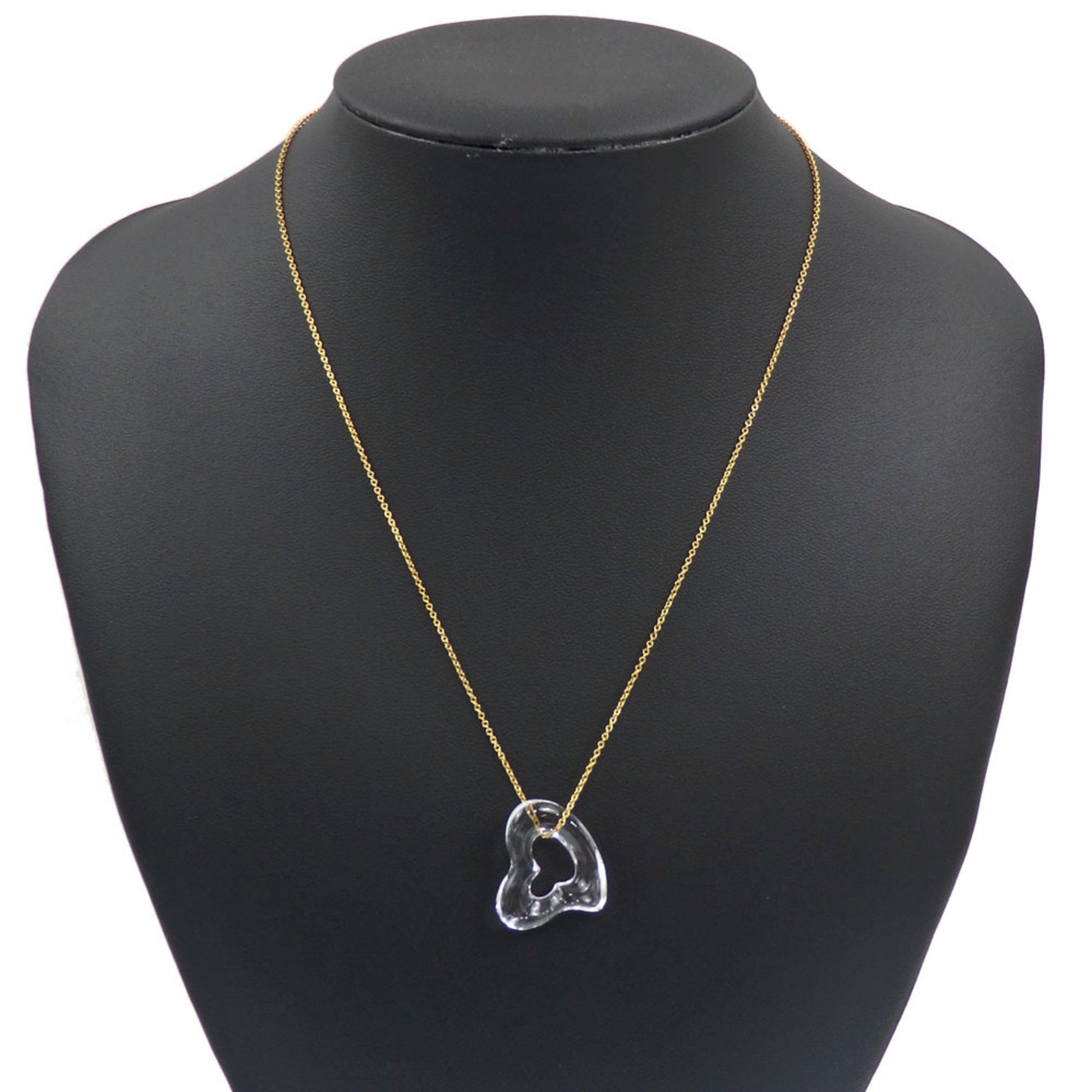 Tiffany & Co Open Heart, Gold, Yellow Gold, necklace