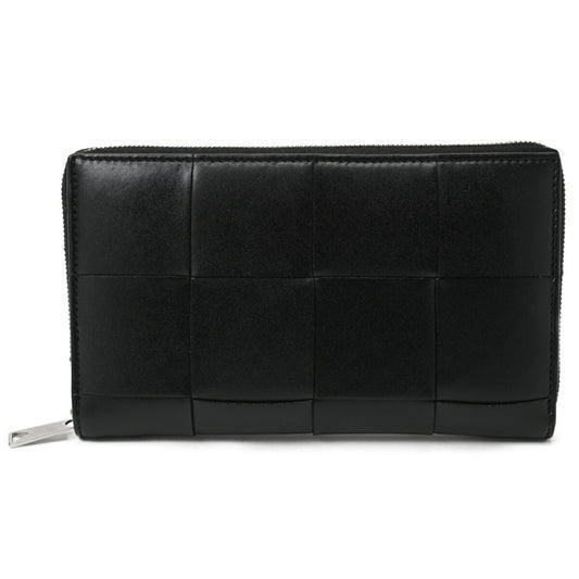 Bottega Veneta Cassette, Black, Leather, wallet