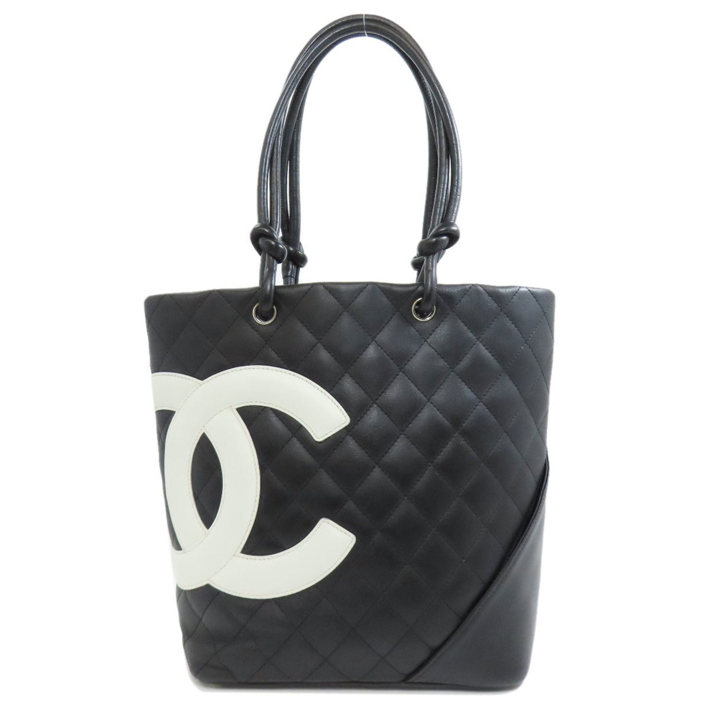 Chanel Cambon line, Black, Leather, tote