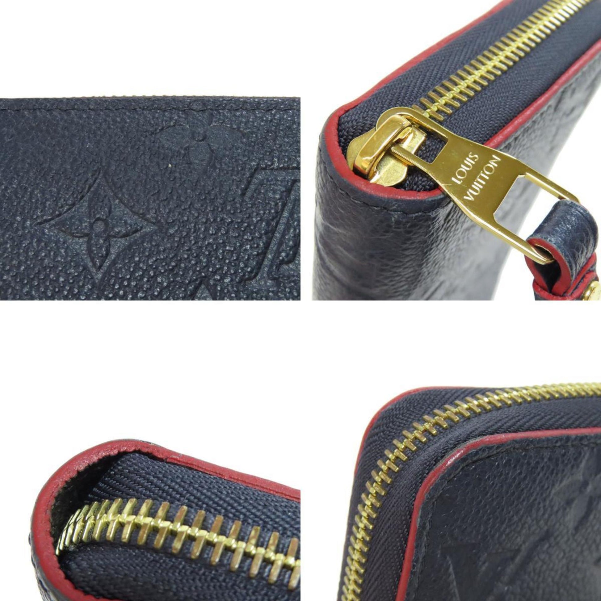 Louis Vuitton Zippy wallet, Navy, Canvas, wallet