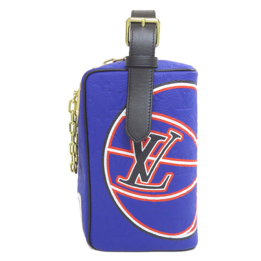 Louis Vuitton x NBA Dopp Kit Cloakroom, Blue, Leather, handbag