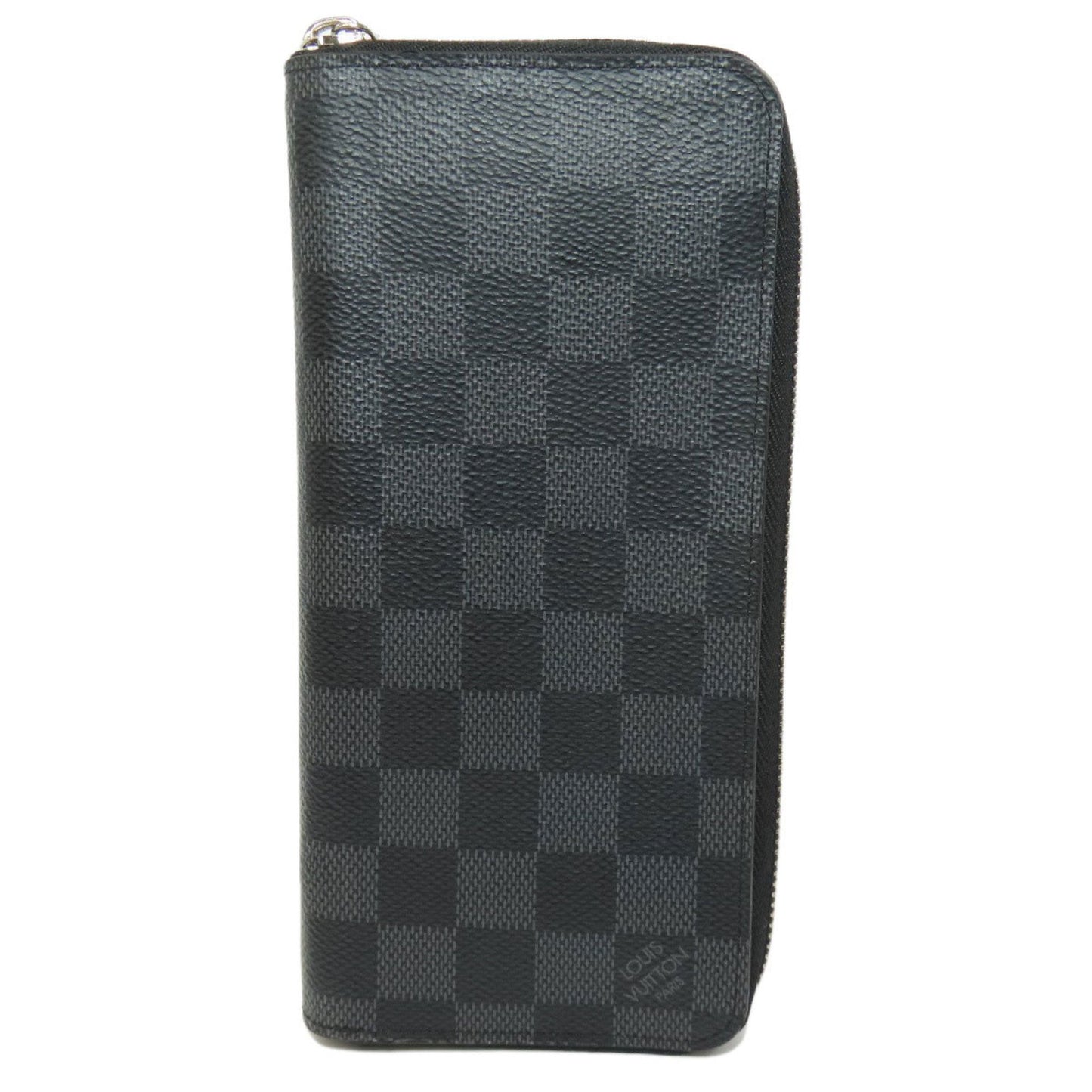 Louis Vuitton Zippy Wallet Vertical, Grey, Canvas, wallet