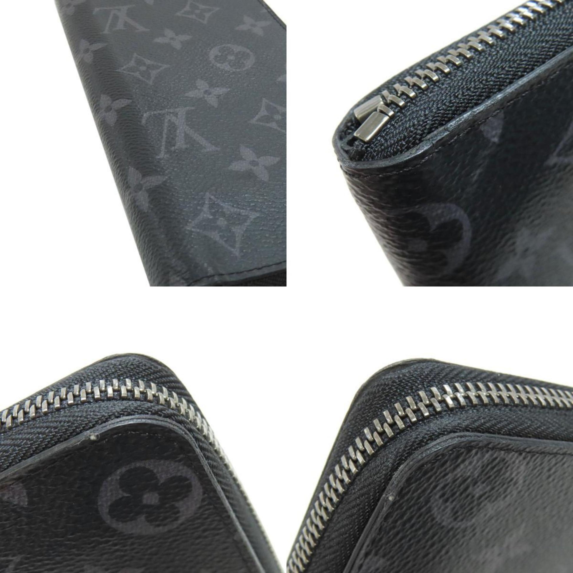 Louis Vuitton Zippy Wallet Vertical, Black, Leather, wallet