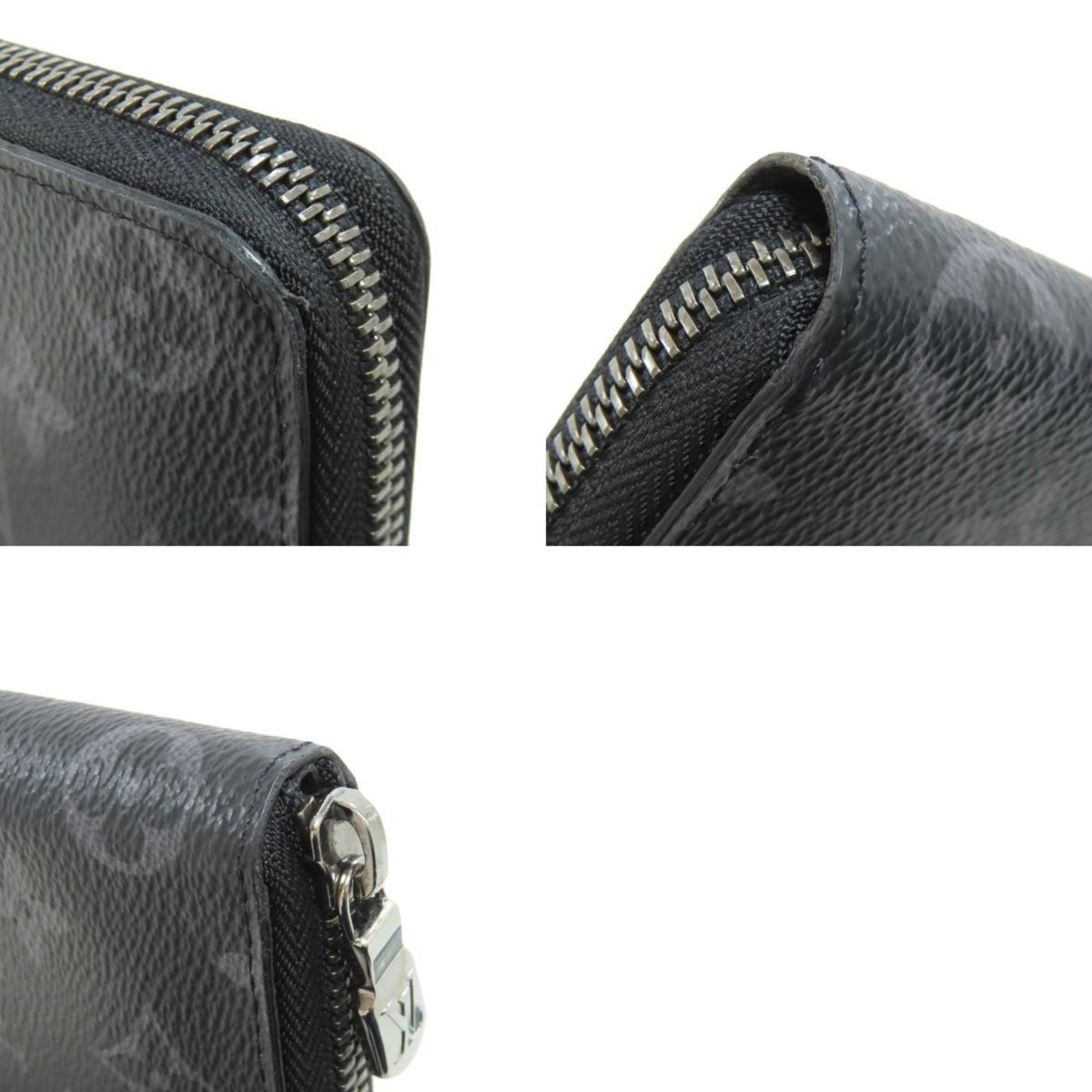 Louis Vuitton Zippy Wallet Vertical, Black, Leather, wallet