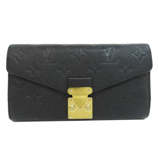 Louis Vuitton Metis, Black, Leather, wallet