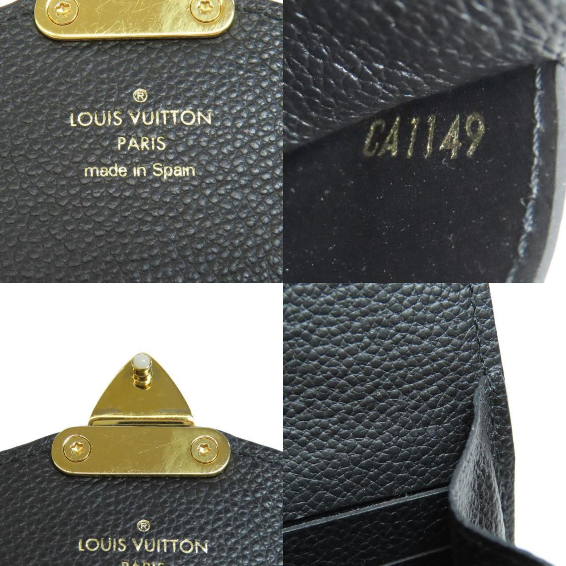 Louis Vuitton Metis, Black, Leather, wallet