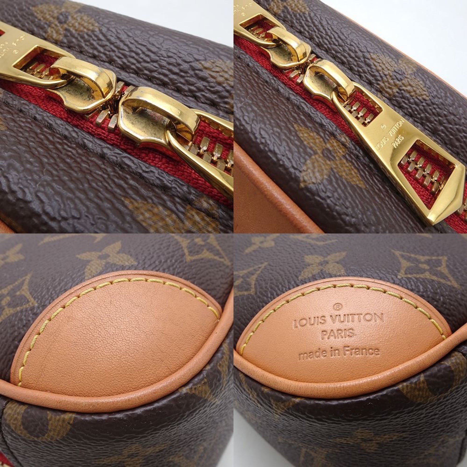 Louis Vuitton Deauville, Brown, Canvas, shoulder