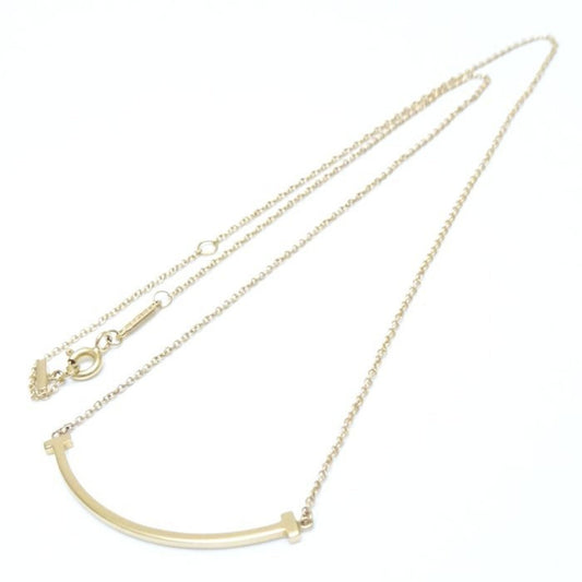 Tiffany & Co T Smile, Gold, Yellow Gold, necklace