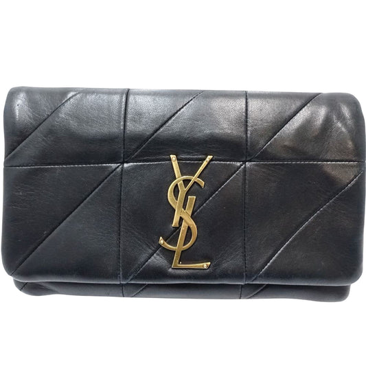 Saint Laurent, Black, Leather, wallet