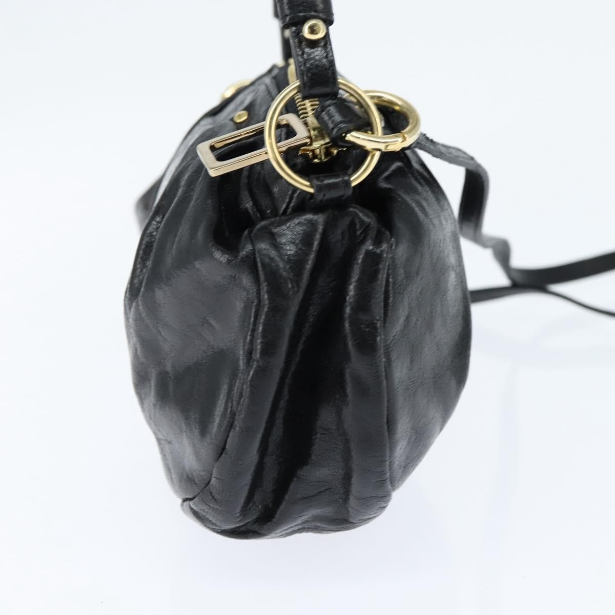 Chloe 2way shoulder bag Leather, Black, Leather, Shoulder Bag