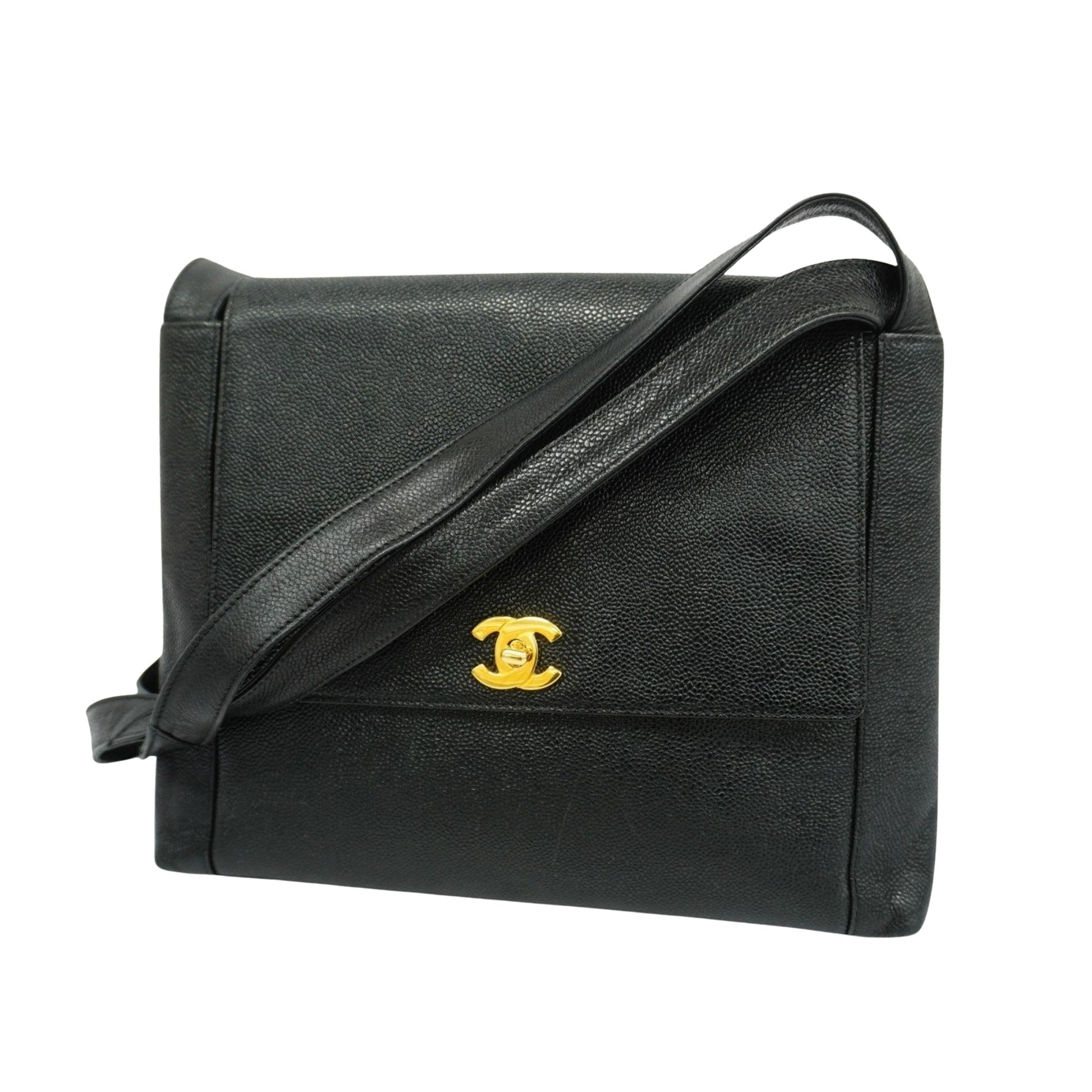 Chanel Flap bag, Black, Leather, shoulder