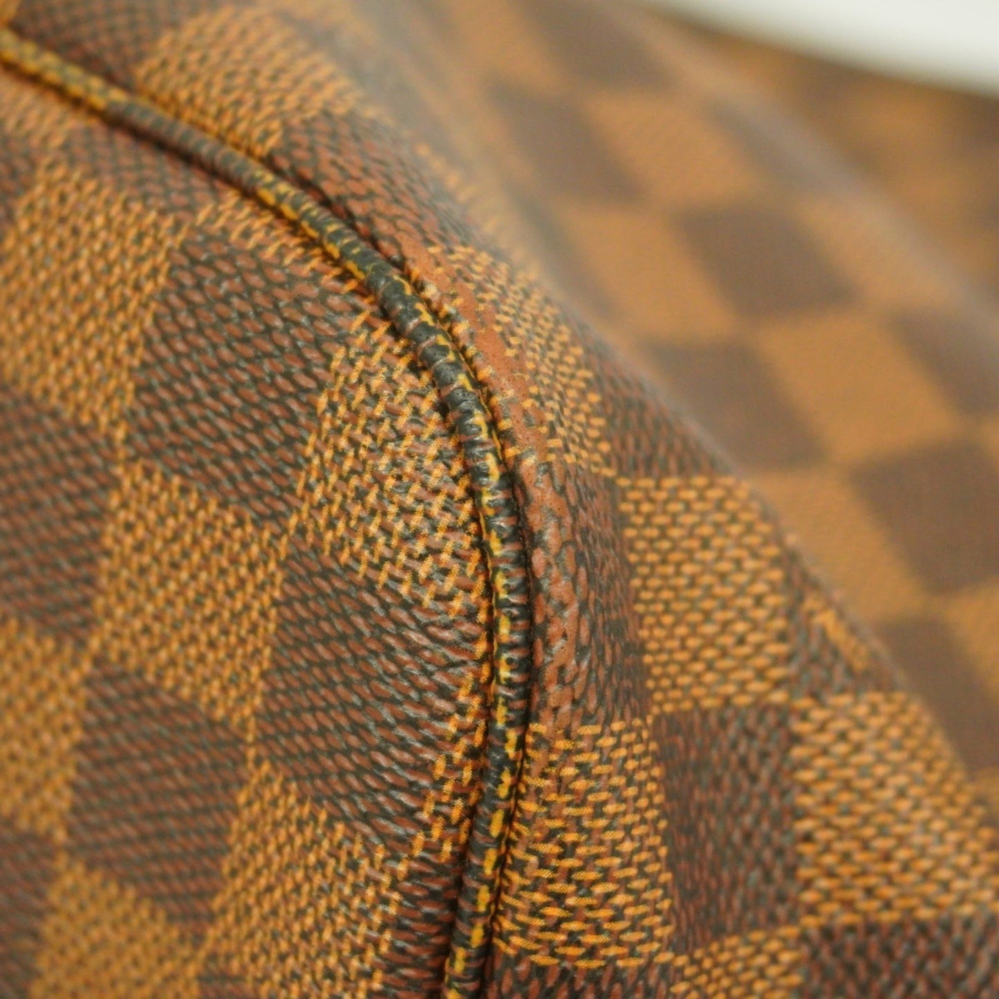 Louis Vuitton Neverfull MM, Brown, Canvas, tote