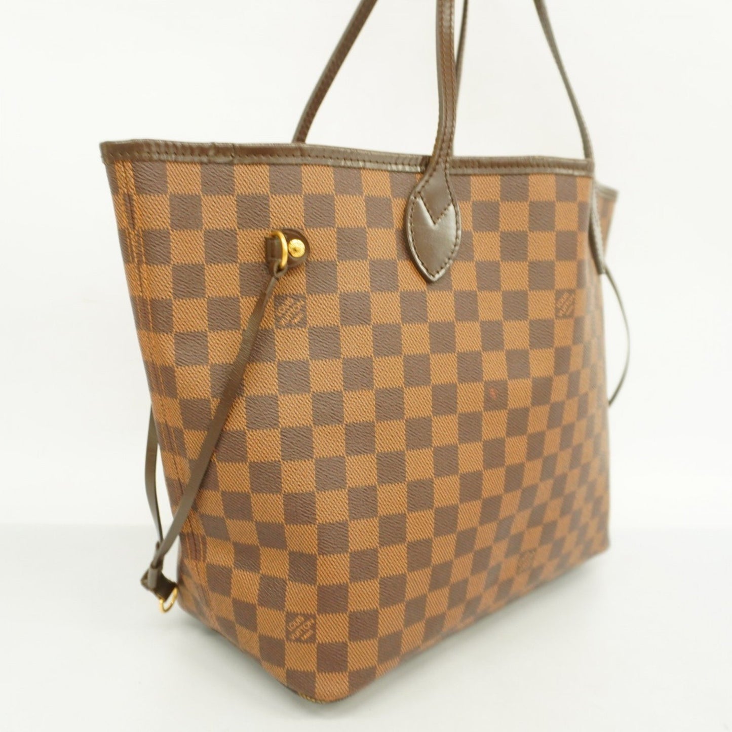 Louis Vuitton Neverfull MM, Brown, Canvas, tote