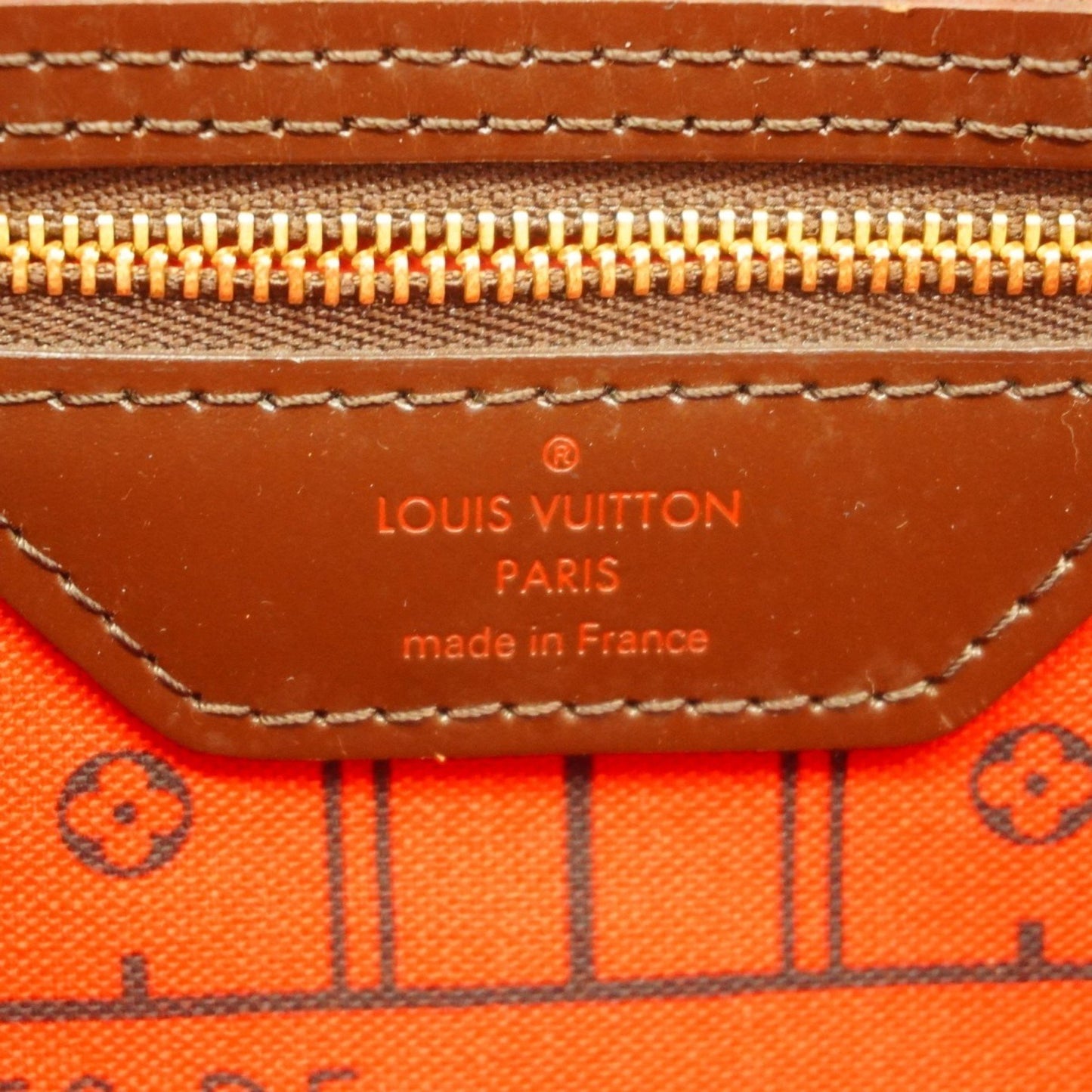 Louis Vuitton Neverfull MM, Brown, Canvas, tote