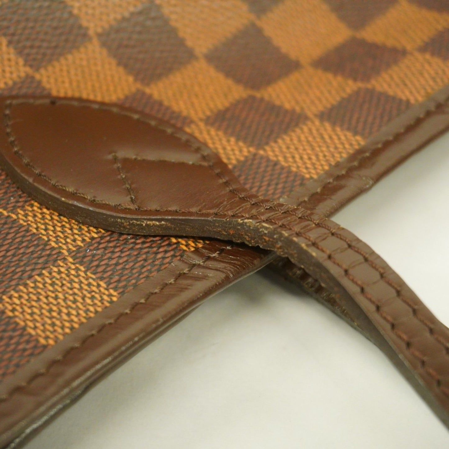 Louis Vuitton Neverfull MM, Brown, Canvas, tote