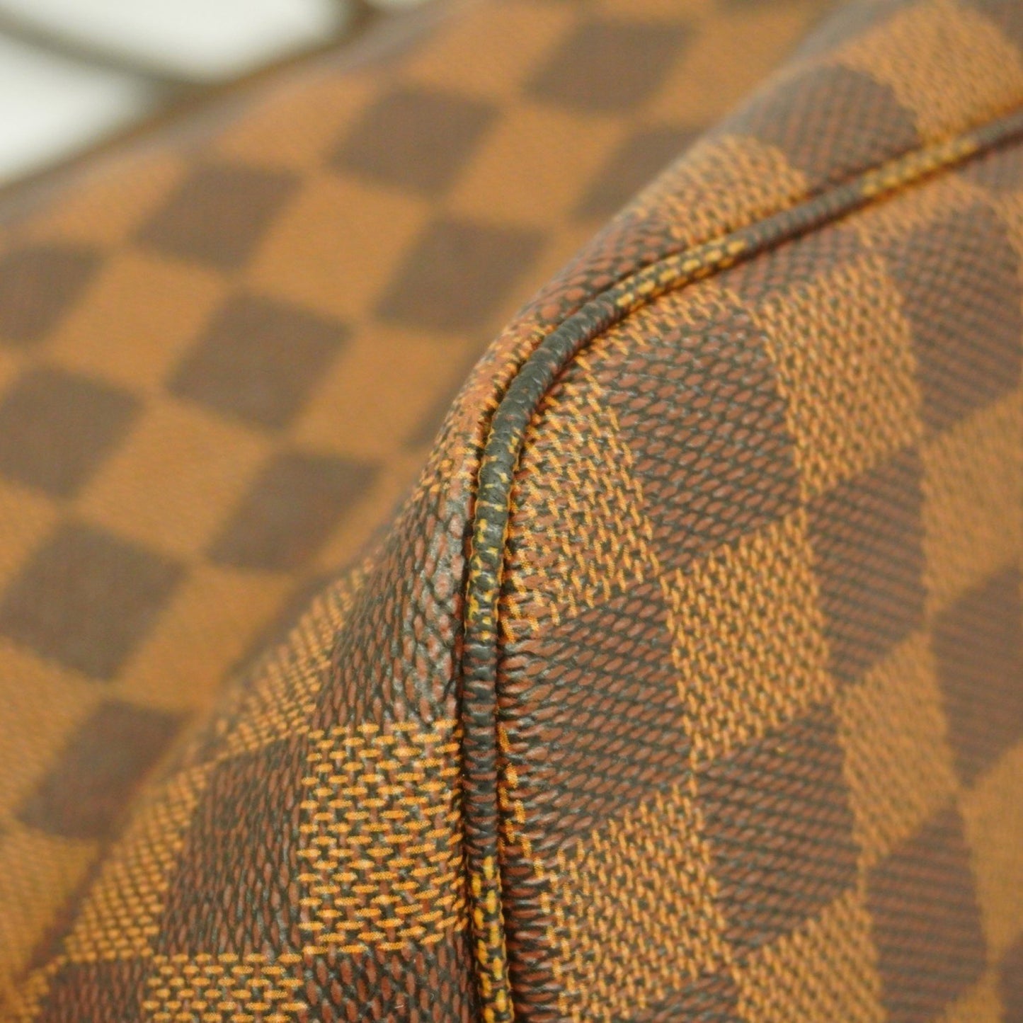 Louis Vuitton Neverfull MM, Brown, Canvas, tote